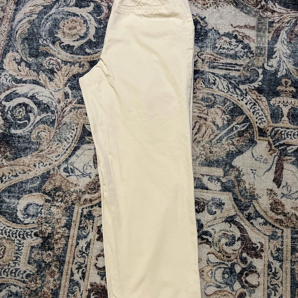 Who What Wear Cream High-Waist Pleated Pants - Picture 5 of 11